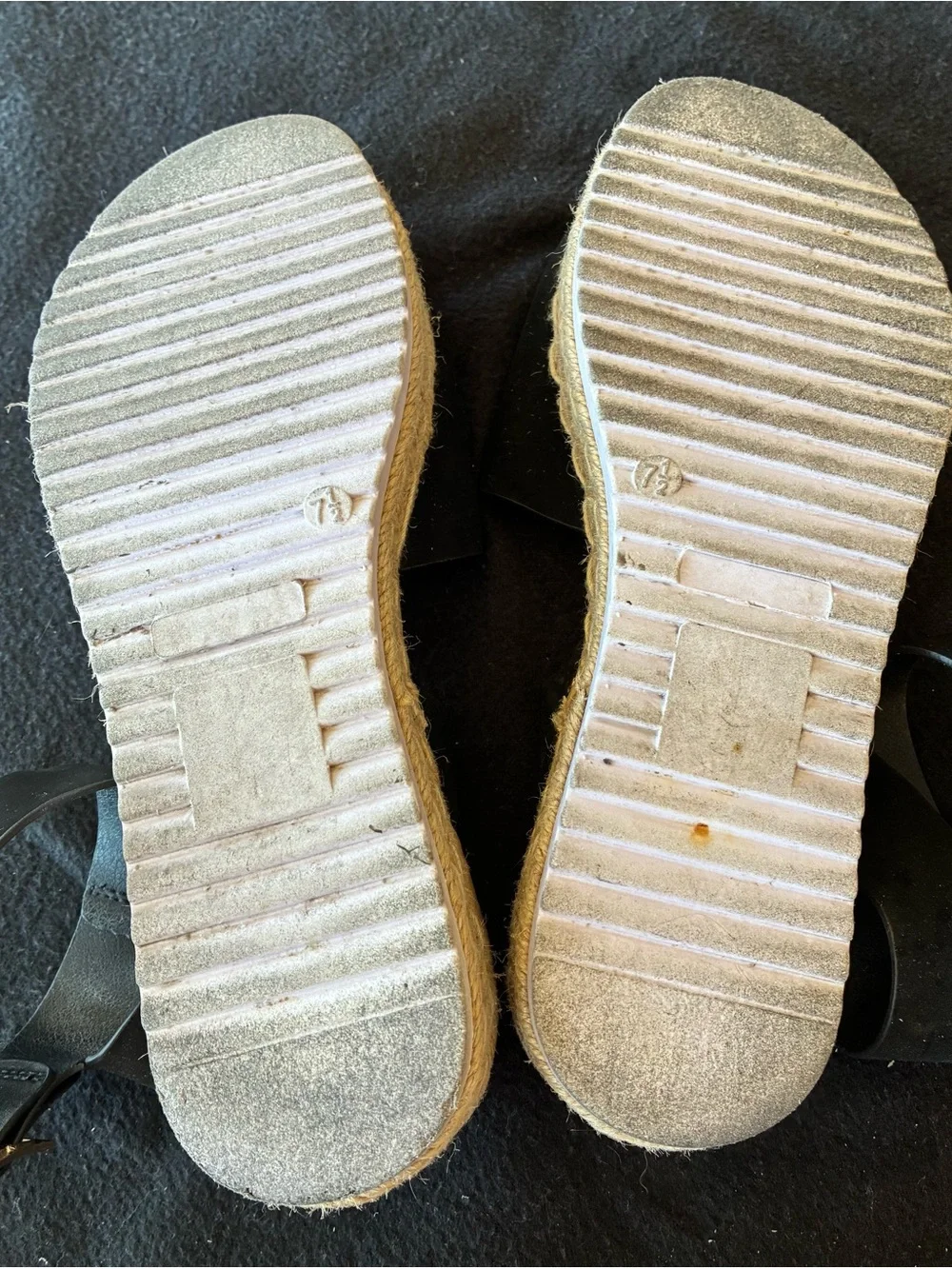 Black Espadrille Sandals with Ankle Strap